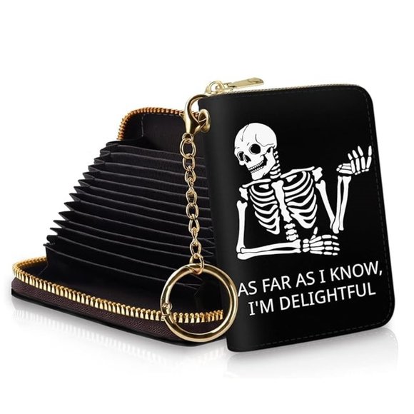 Skeleton Credit Card Holder RFID Wallet - Picture 1 of 5